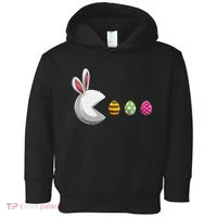 Easter Eggs Bunny Cute Holiday Toddler Hoodie thumb 0