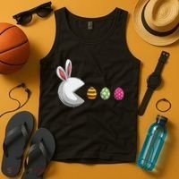 Easter Eggs Bunny Cute Holiday Tank Top thumb 4
