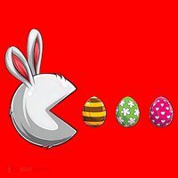 Easter Eggs Bunny Cute Holiday Santa Hat thumb 1