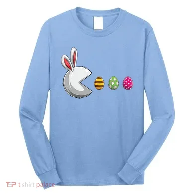 Easter Eggs Bunny Cute Holiday Long Sleeve Shirt