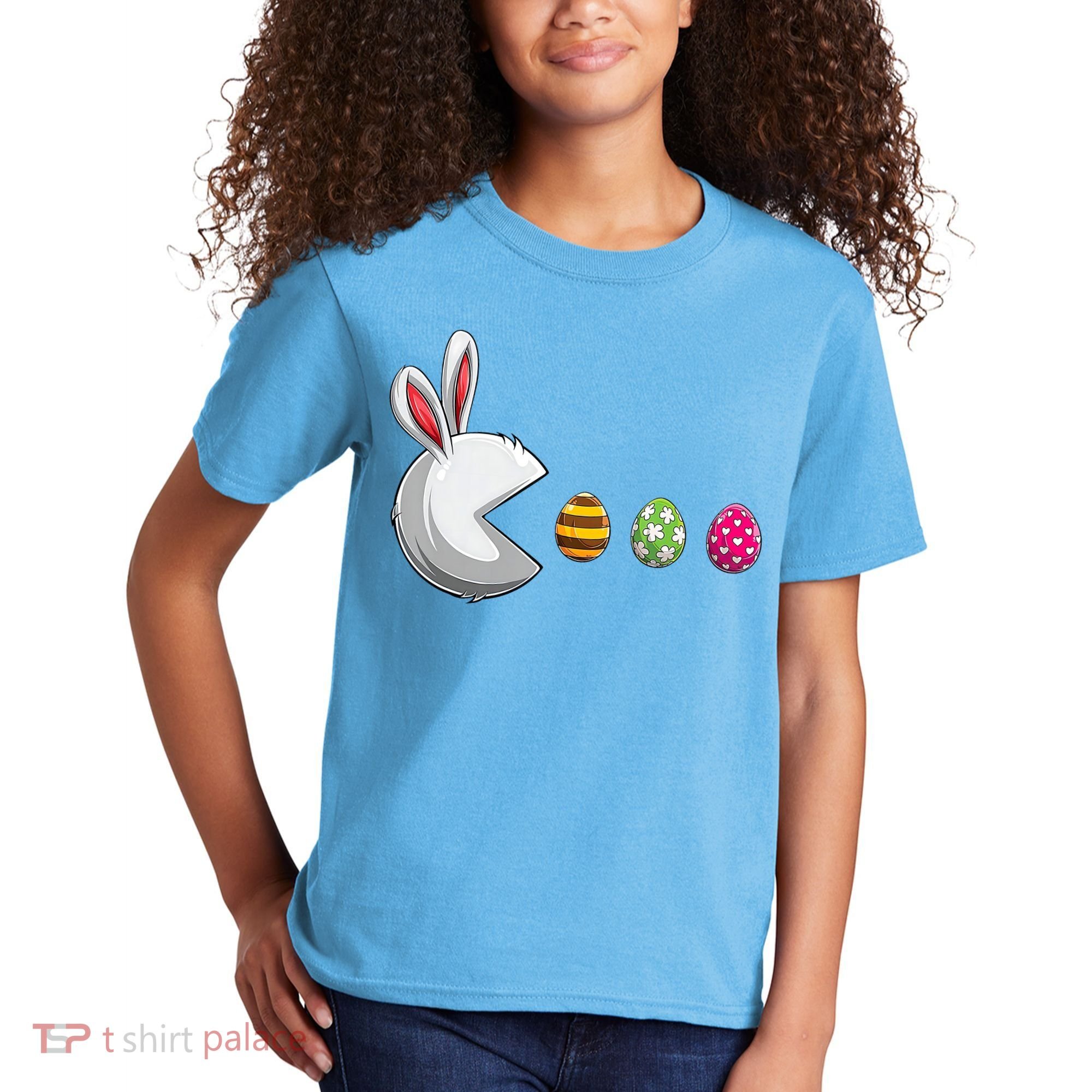 Easter Eggs Bunny Cute Holiday Kids T-Shirt