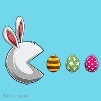 Easter Eggs Bunny Cute Holiday Kids T-Shirt thumb 4