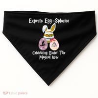 Expecto Eggsplosion Celebrating Easter The Magical Way Potter Easter USA-Made Doggie Bandana thumb 0