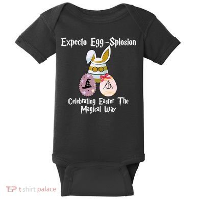 Expecto Eggsplosion Celebrating Easter The Magical Way Potter Easter Baby Bodysuit