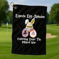 Expecto Eggsplosion Celebrating Easter The Magical Way Potter Easter Golf Towel thumb 1