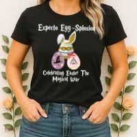 Expecto Eggsplosion Celebrating Easter The Magical Way Potter Easter Women's T-Shirt thumb 2