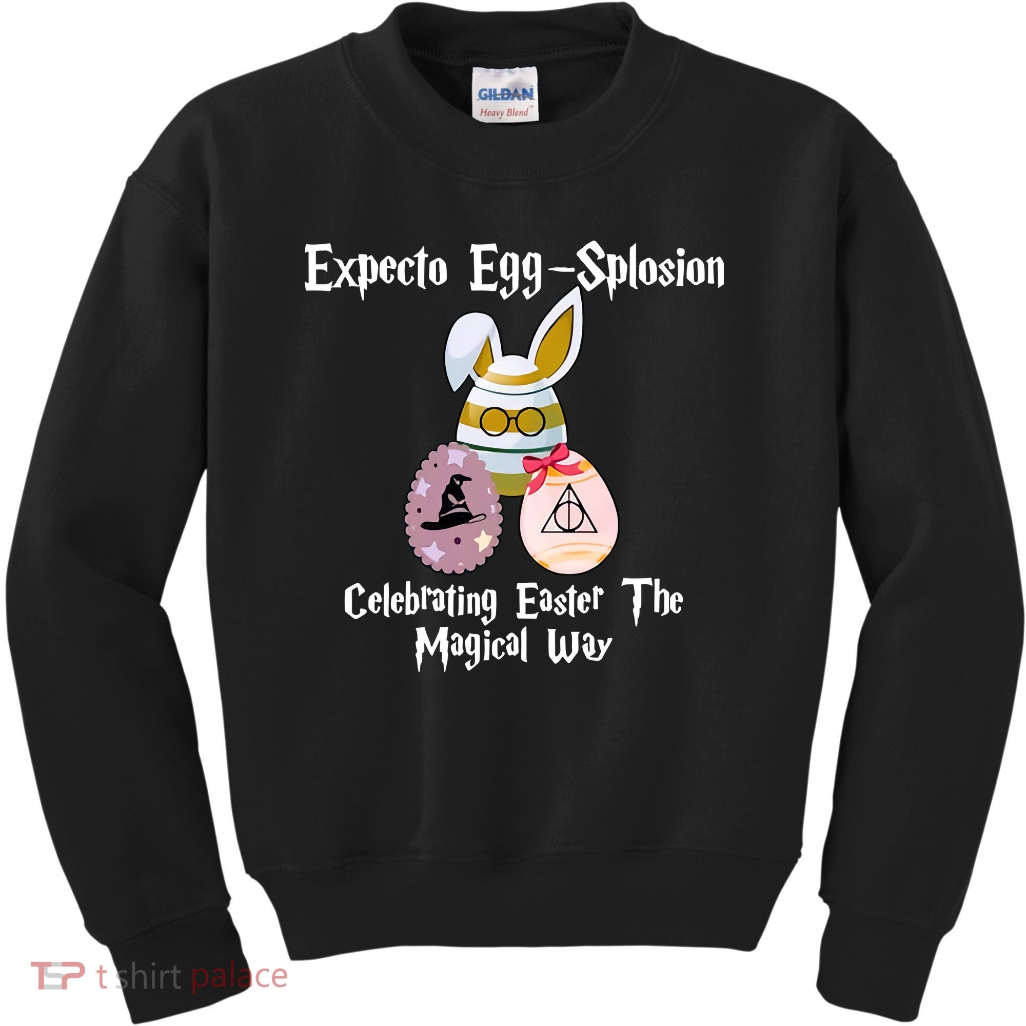 Expecto Eggsplosion Celebrating Easter The Magical Way Potter Easter Kids Sweatshirt