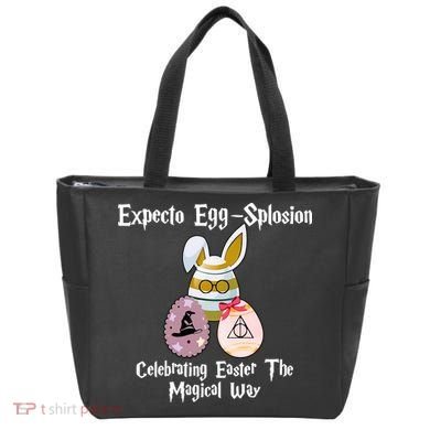 Expecto Eggsplosion Celebrating Easter The Magical Way Potter Easter Tote Bag