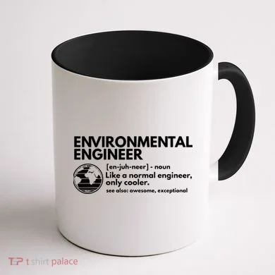 Environmental Engineer Definition Funny Engineering Coffee Mug back