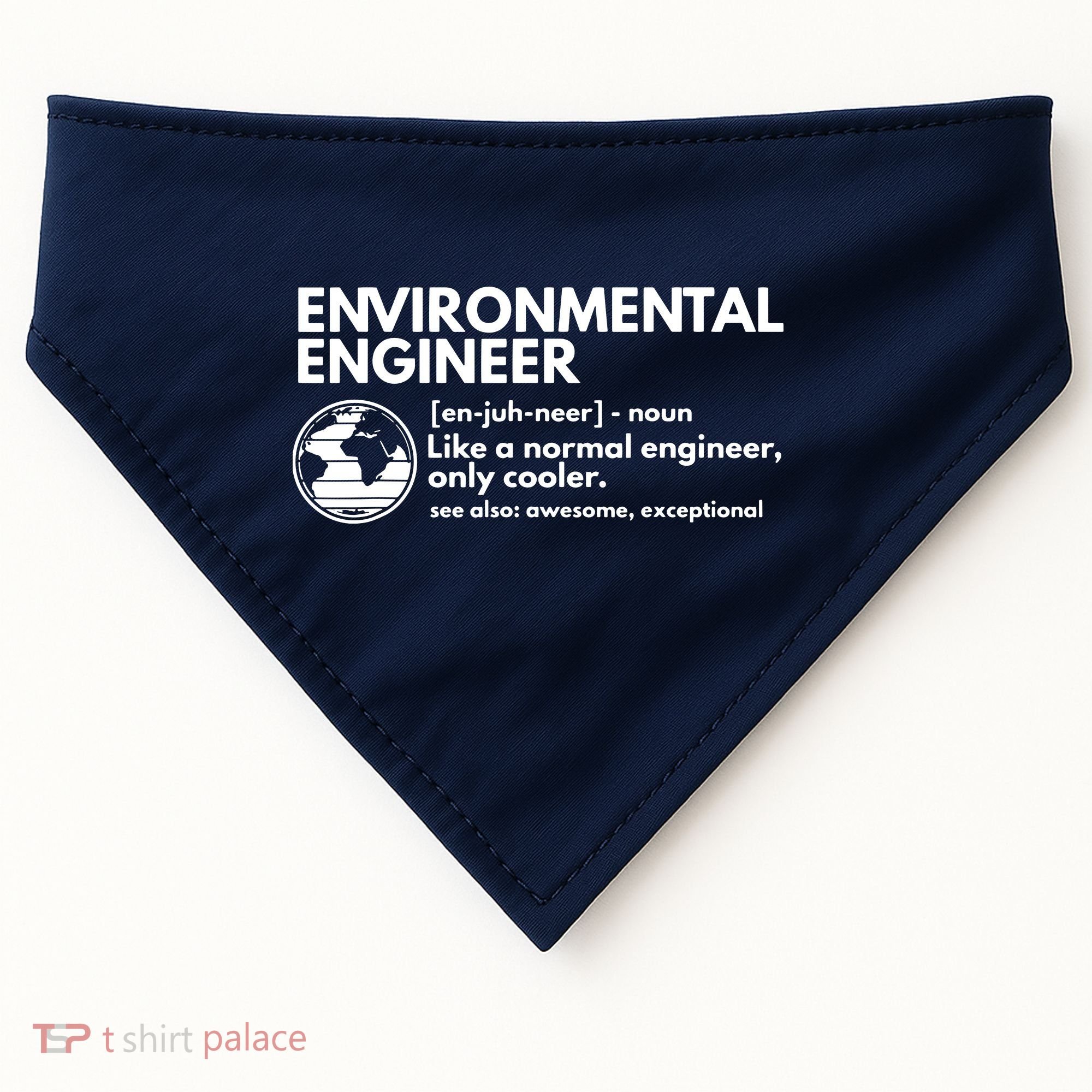 Environmental Engineer Definition Funny Engineering USA-Made Doggie Bandana