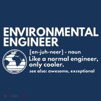 Environmental Engineer Definition Funny Engineering Button thumb 1