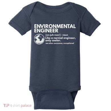 Environmental Engineer Definition Funny Engineering Baby Bodysuit