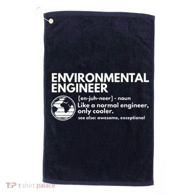 Environmental Engineer Definition Funny Engineering Golf Towel