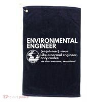 Environmental Engineer Definition Funny Engineering Golf Towel thumb 0