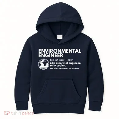 Environmental Engineer Definition Funny Engineering Kids Hoodie