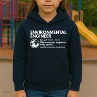 Environmental Engineer Definition Funny Engineering Kids Hoodie thumb 3