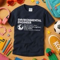 Environmental Engineer Definition Funny Engineering Kids T-Shirt thumb 3