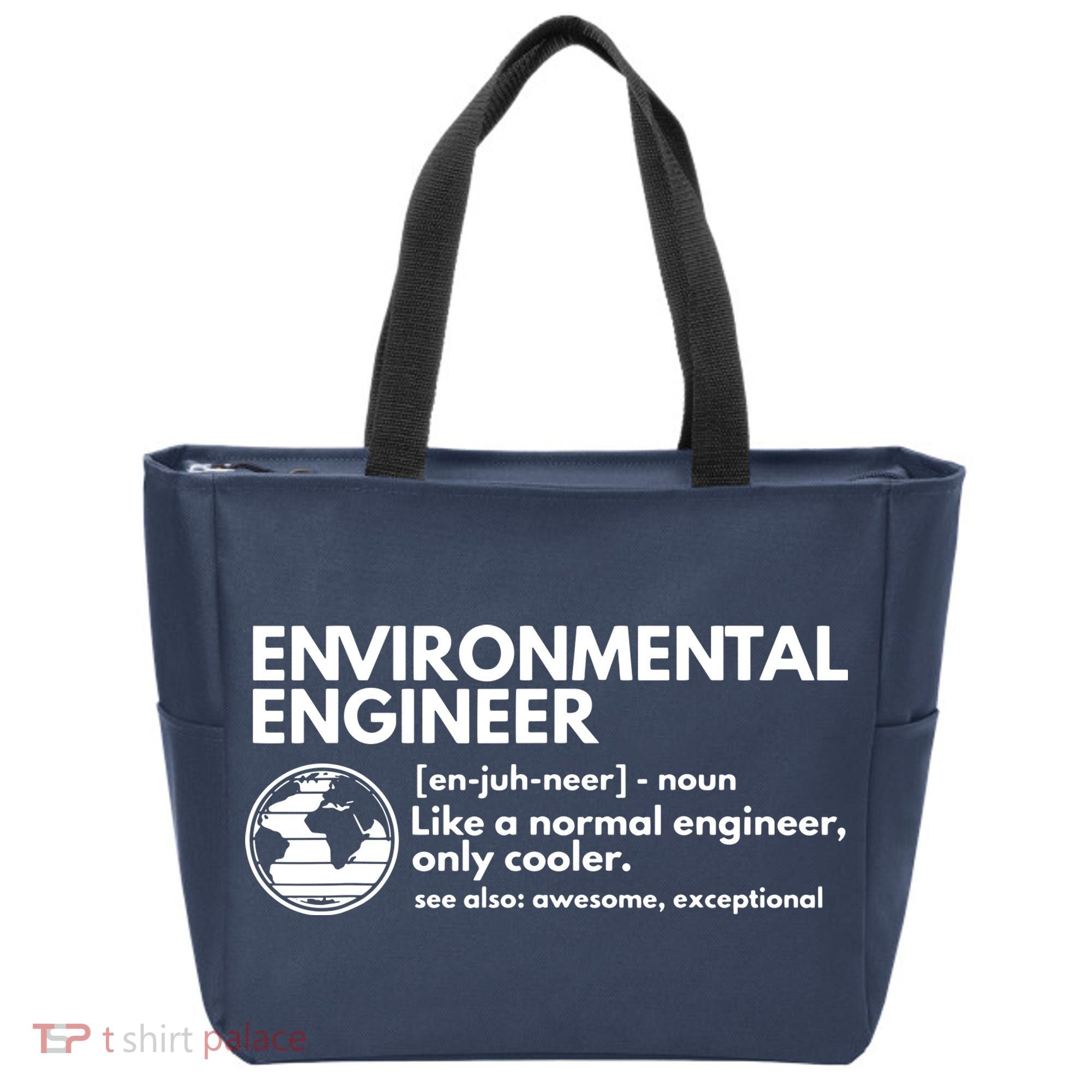 Environmental Engineer Definition Funny Engineering Tote Bag
