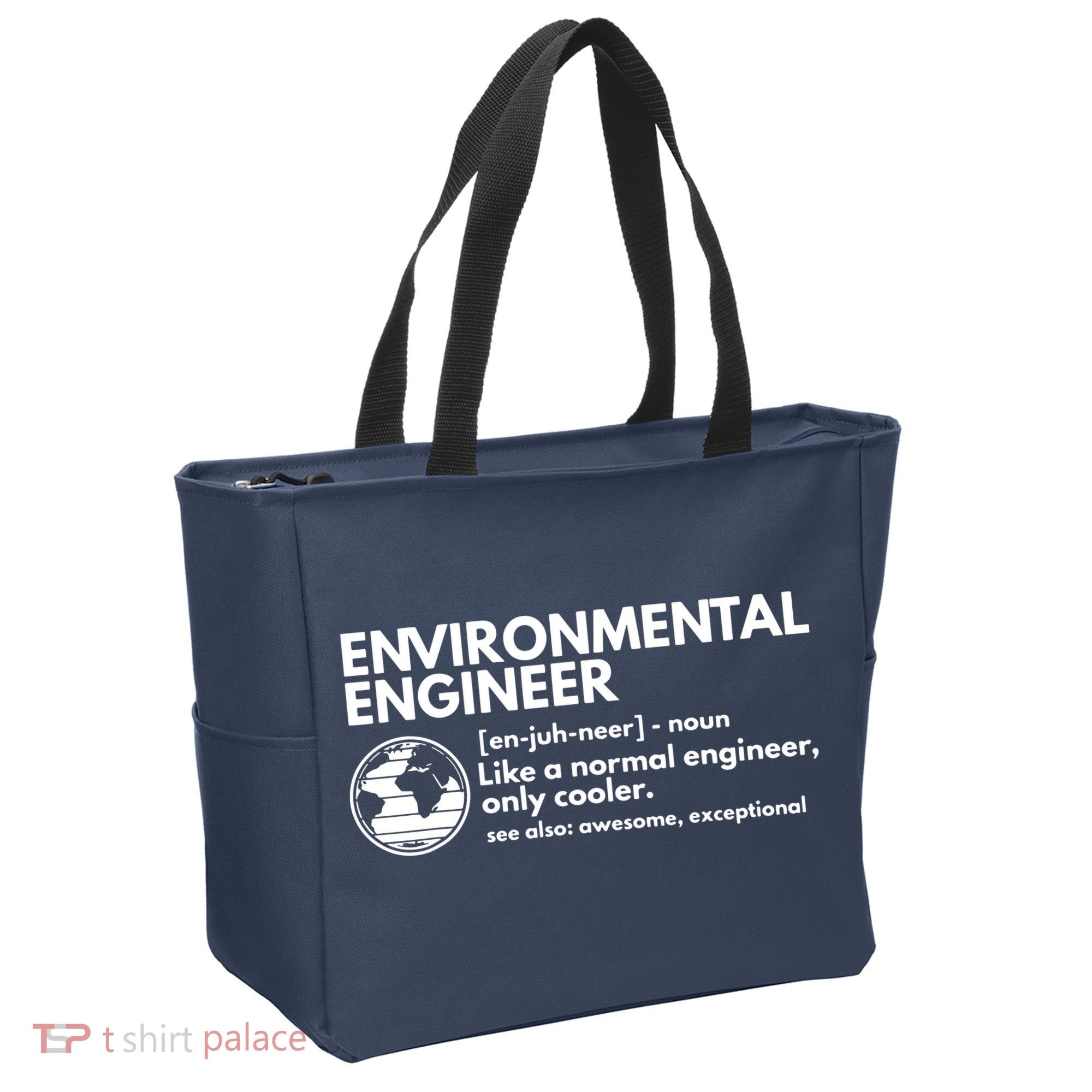 Environmental Engineer Definition Funny Engineering Tote Bag