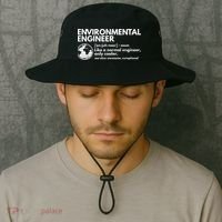Environmental Engineer Definition Funny Engineering Bucket Hat thumb 2