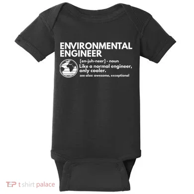 Environmental Engineer Definition Funny Engineering Baby Bodysuit