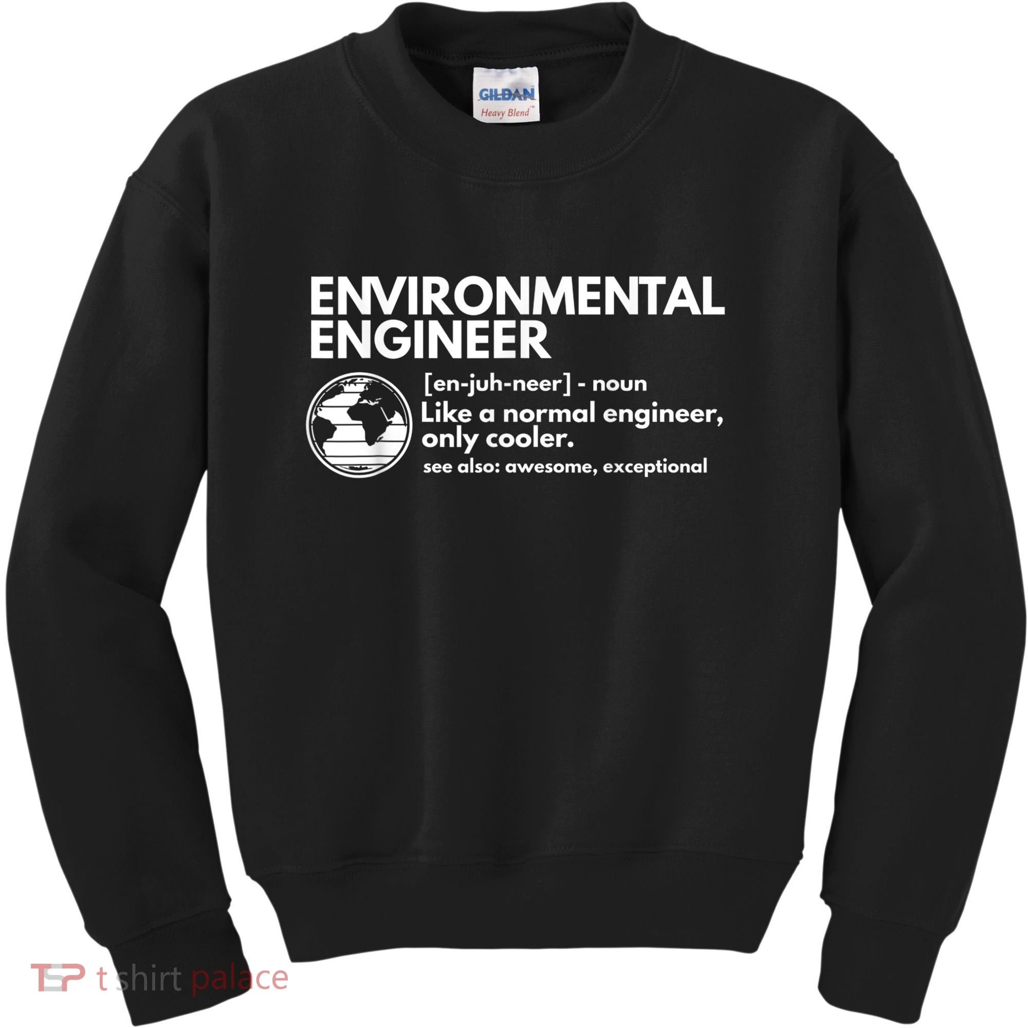Environmental Engineer Definition Funny Engineering Kids Sweatshirt