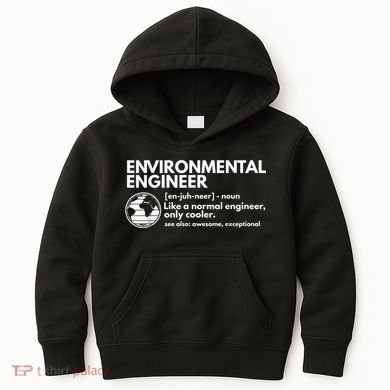 Environmental Engineer Definition Funny Engineering Kids Hoodie