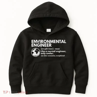 Environmental Engineer Definition Funny Engineering Kids Hoodie