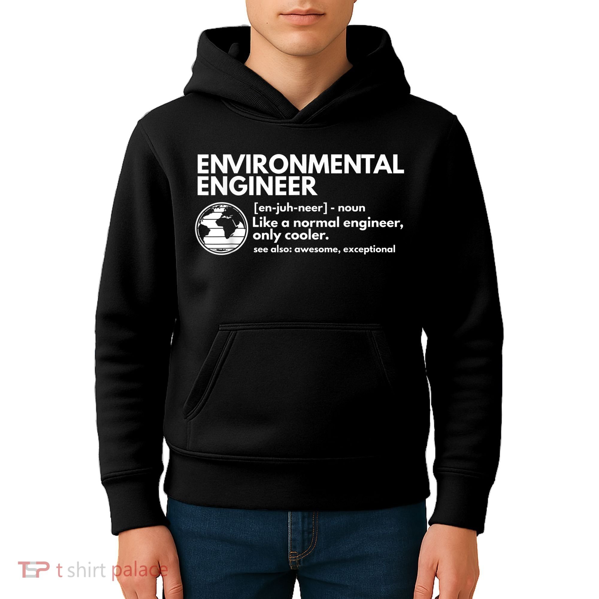 Environmental Engineer Definition Funny Engineering Kids Hoodie