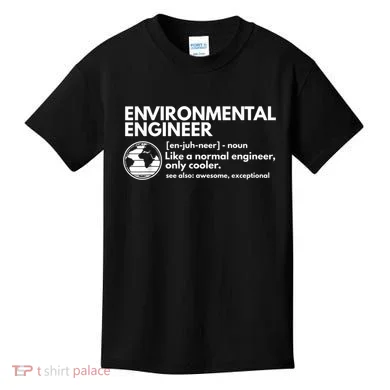 Environmental Engineer Definition Funny Engineering Kids T-Shirt