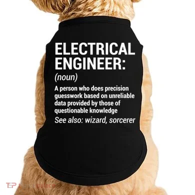 Electrical Engineer Definition Tshirt Funny Engineering Tee Doggie Tank