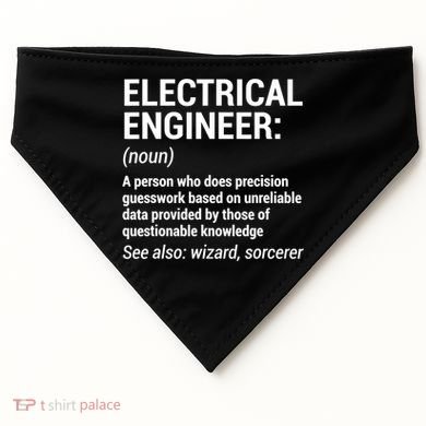 Electrical Engineer Definition Tshirt Funny Engineering Tee USA-Made Doggie Bandana