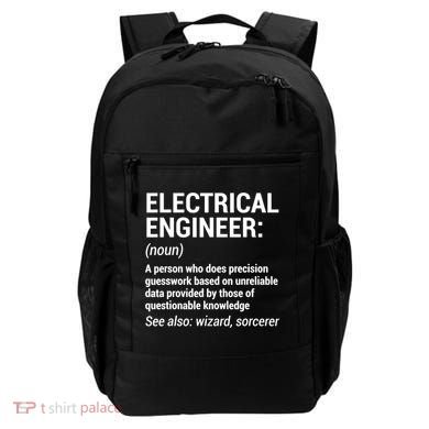 Electrical Engineer Definition Tshirt Funny Engineering Tee Backpack