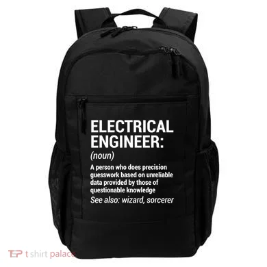 Electrical Engineer Definition Tshirt Funny Engineering Tee Backpack