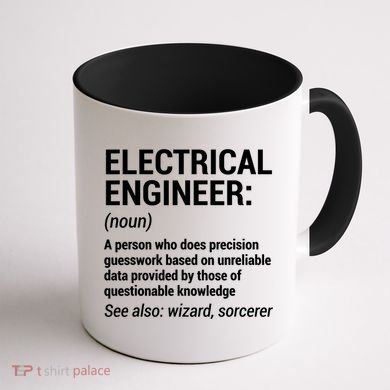 Electrical Engineer Definition Tshirt Funny Engineering Tee Coffee Mug back