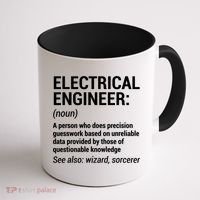 Electrical Engineer Definition Tshirt Funny Engineering Tee Coffee Mug thumb 1
