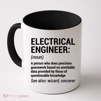Electrical Engineer Definition Tshirt Funny Engineering Tee Coffee Mug
