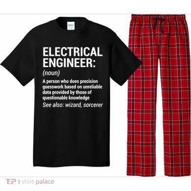 Electrical Engineer Definition Tshirt Funny Engineering Tee Pajama Set
