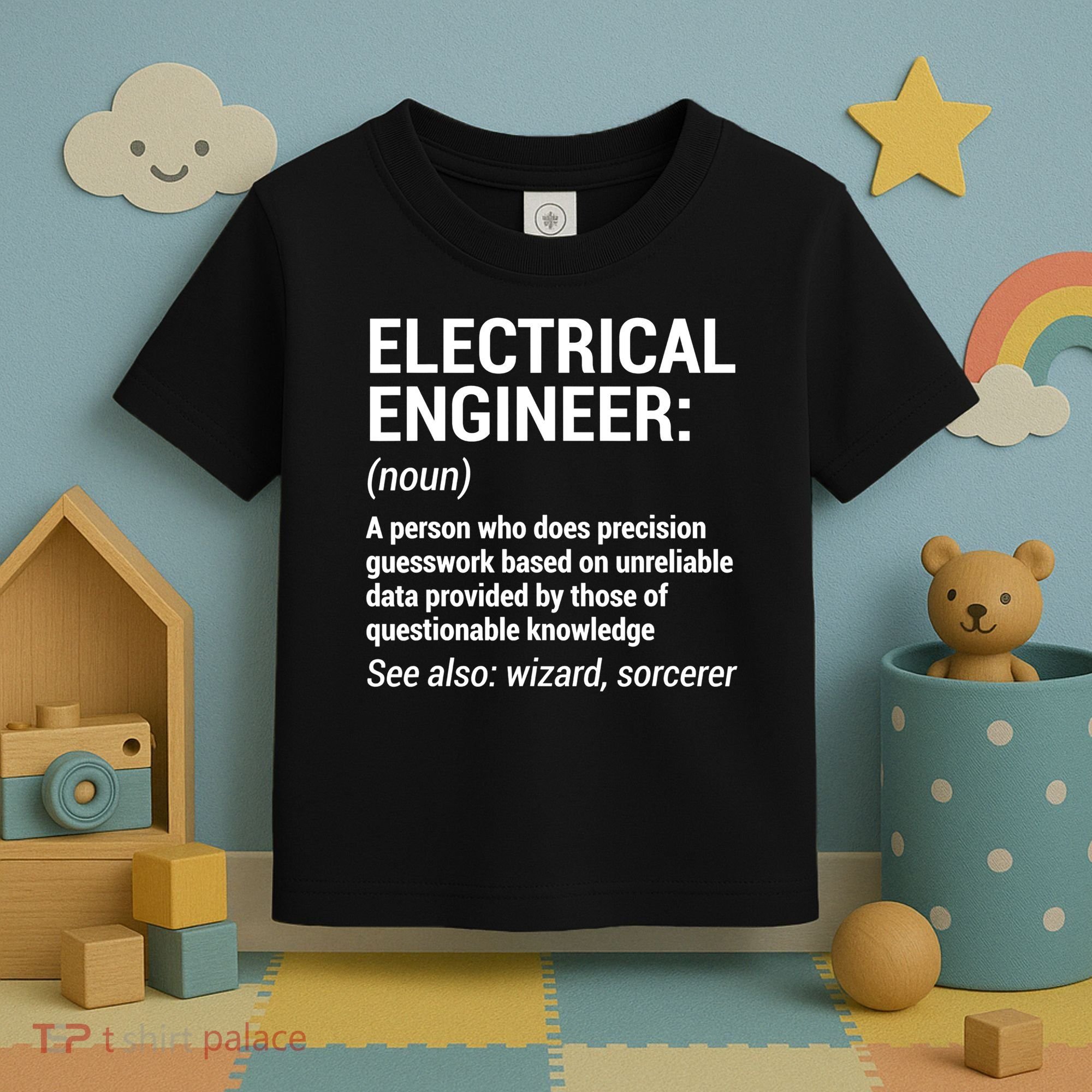 Electrical Engineer Definition Tshirt Funny Engineering Tee Toddler T-Shirt