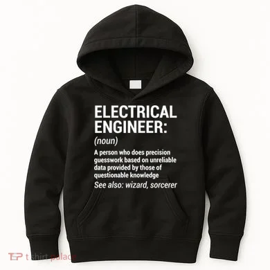 Electrical Engineer Definition Tshirt Funny Engineering Tee Kids Hoodie