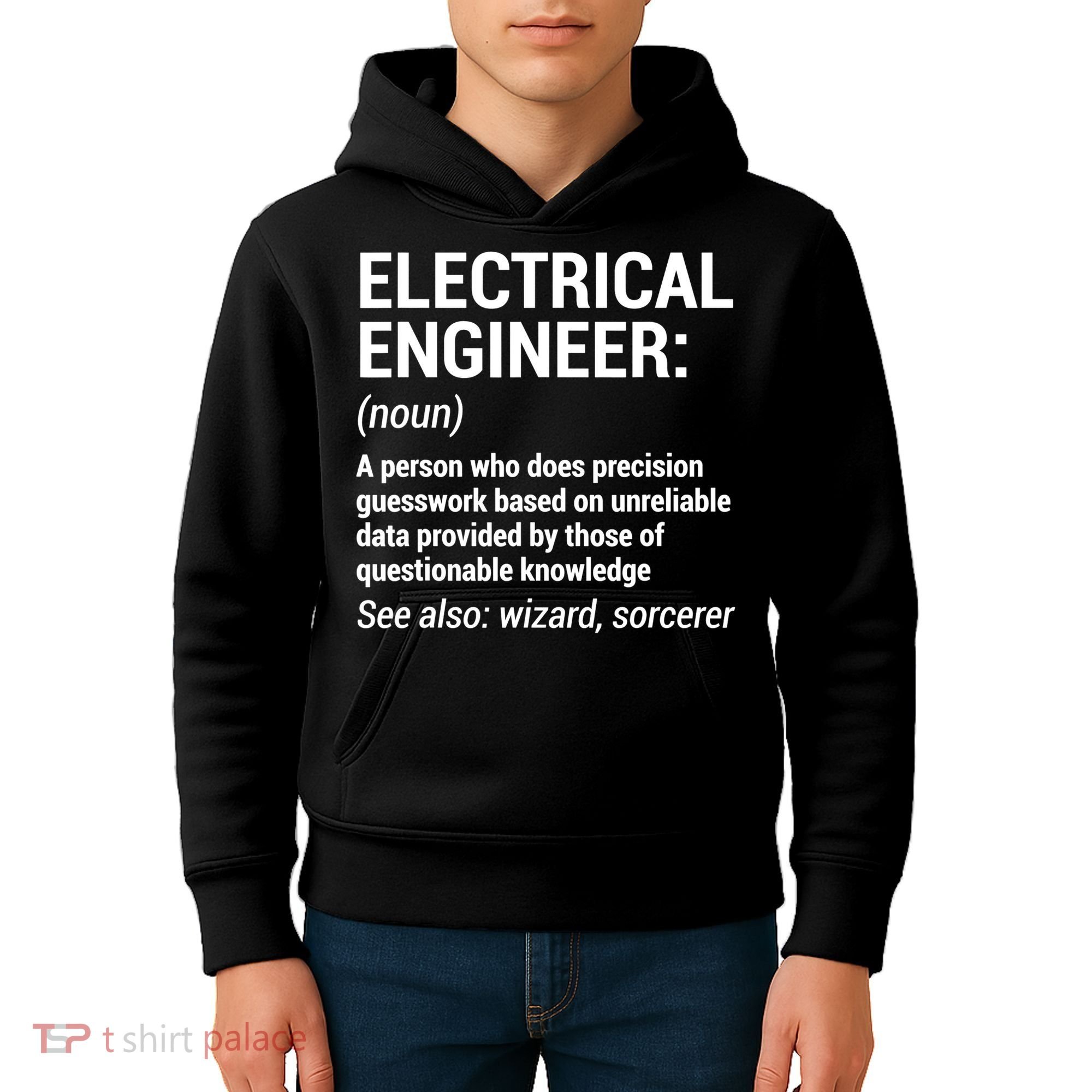 Electrical Engineer Definition Tshirt Funny Engineering Tee Kids Hoodie