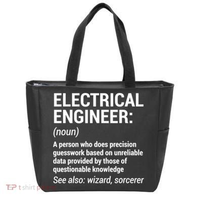 Electrical Engineer Definition Tshirt Funny Engineering Tee Tote Bag