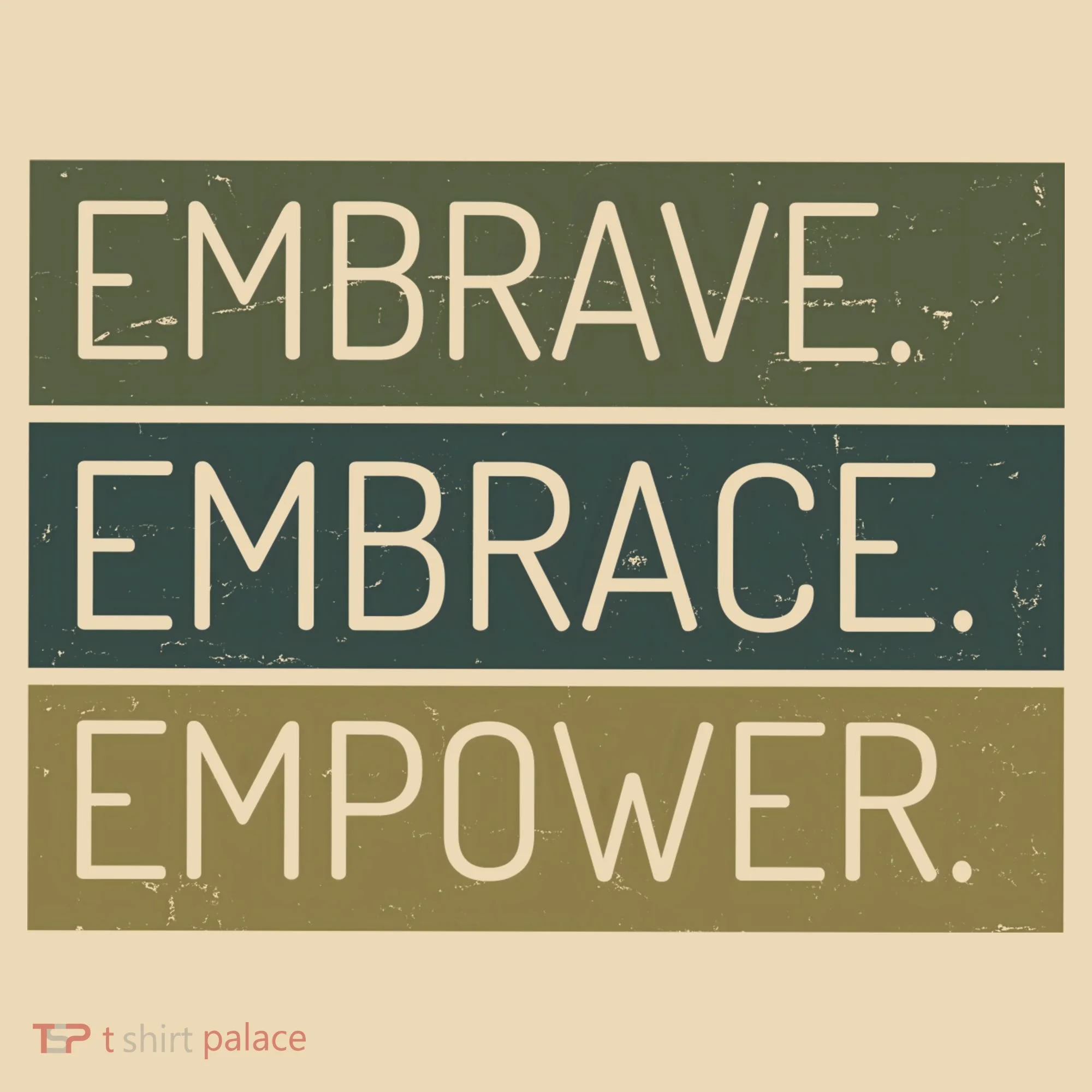 Embrave Embrace Empower Quote Tote Bag