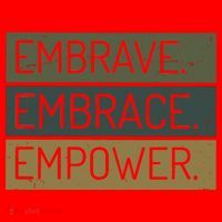 Embrave Embrace Empower Quote Santa Hat thumb 1