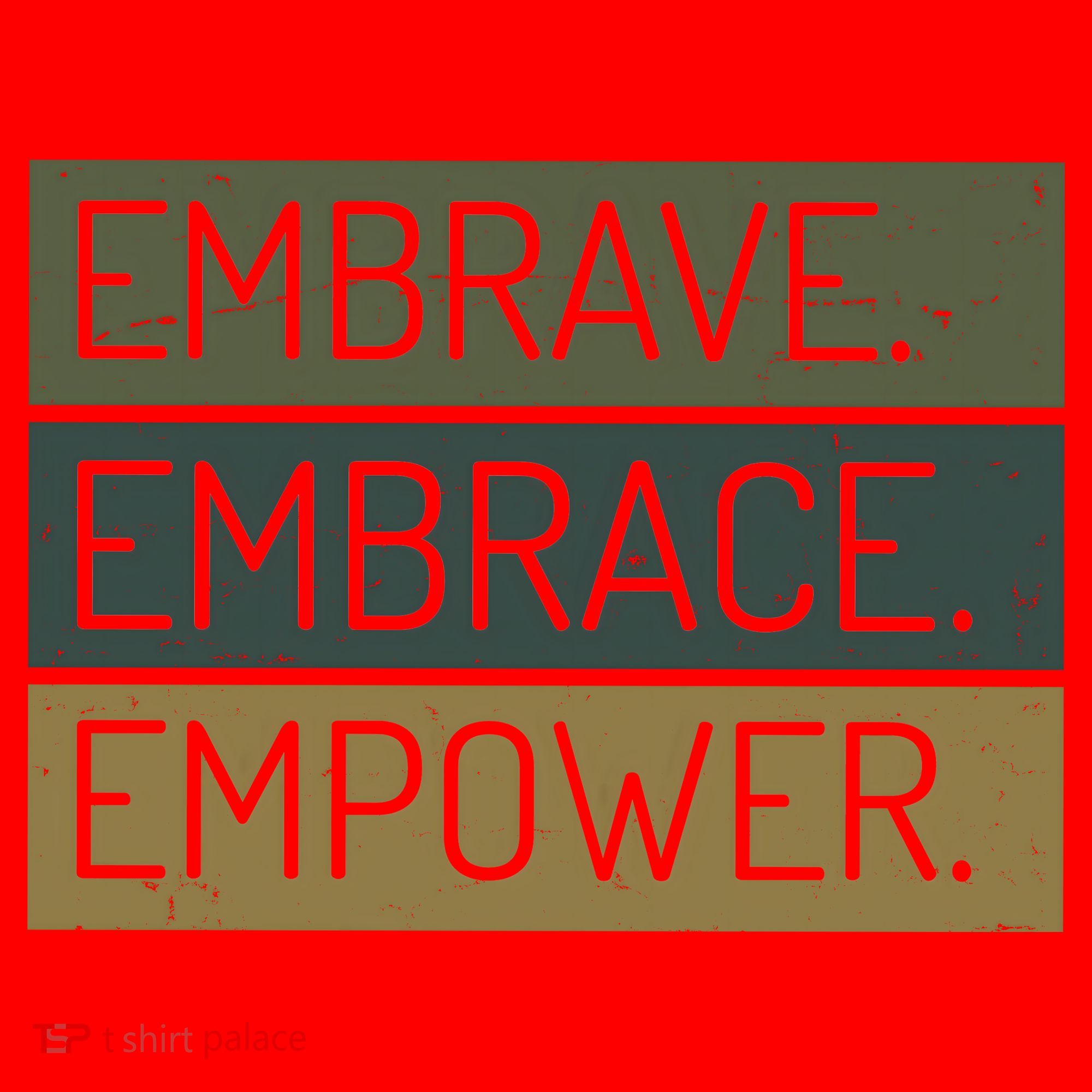Embrave Embrace Empower Quote Santa Hat