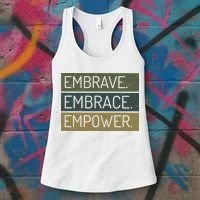 Embrave Embrace Empower Quote Women's Tank Top thumb 3