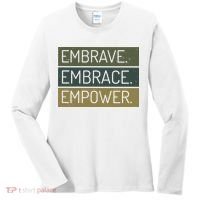 Embrave Embrace Empower Quote Women's Long Sleeve Shirt thumb 0