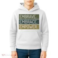Embrave Embrace Empower Quote Kids Hoodie thumb 4