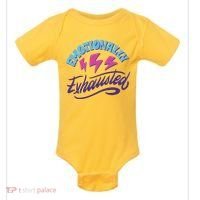 Emotionally Exhausted Baby Bodysuit thumb 0