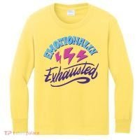 Emotionally Exhausted Kids Long Sleeve Shirt thumb 0